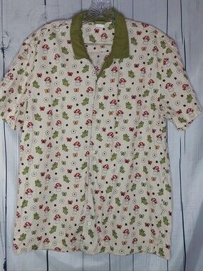 Uncertain Leon Karssen MushMush Cream Graphic Alternative Short Sleeve Shirt